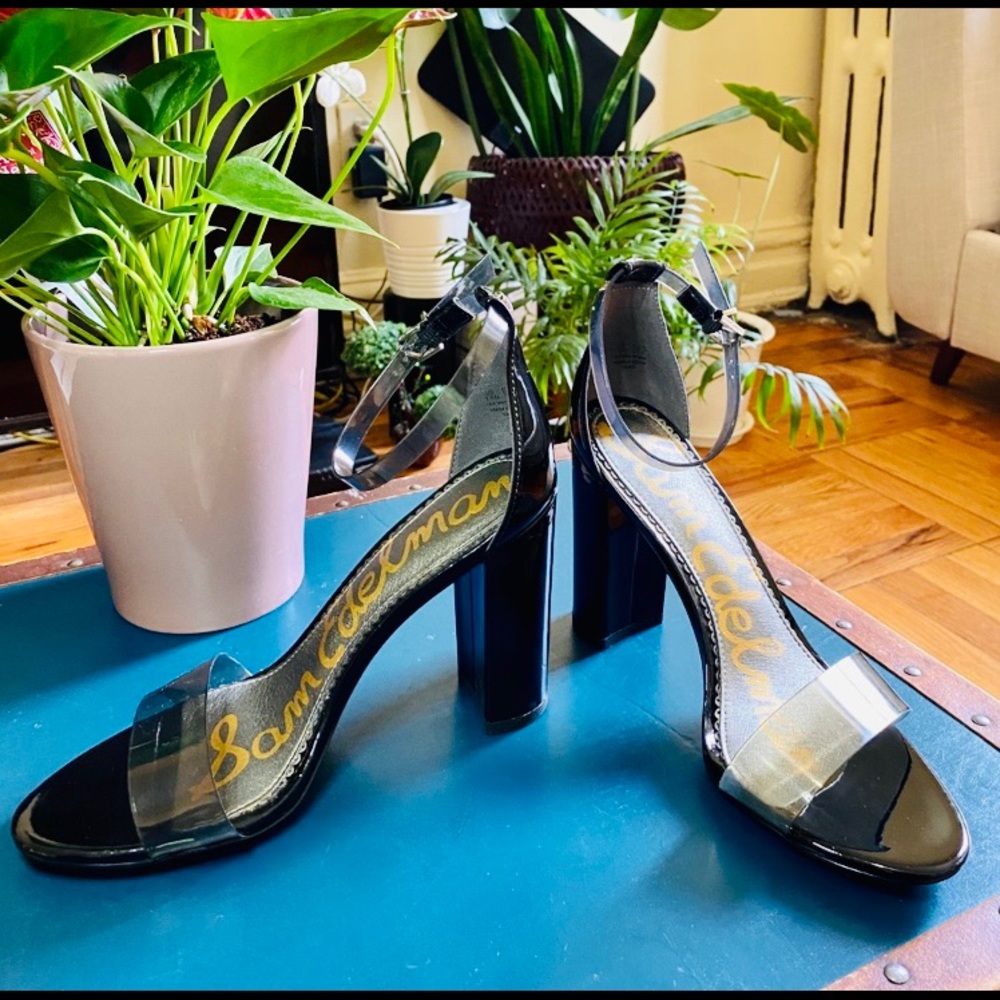 💲⬇️⬇️ Sam Edelman Yaro Black Block Heels Sandals